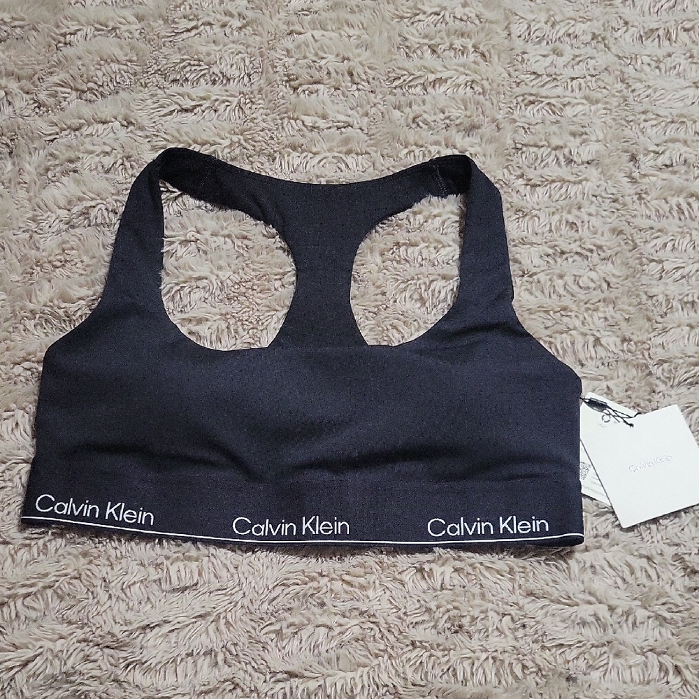 Calvin Klein Black Sports Bra Sz Small